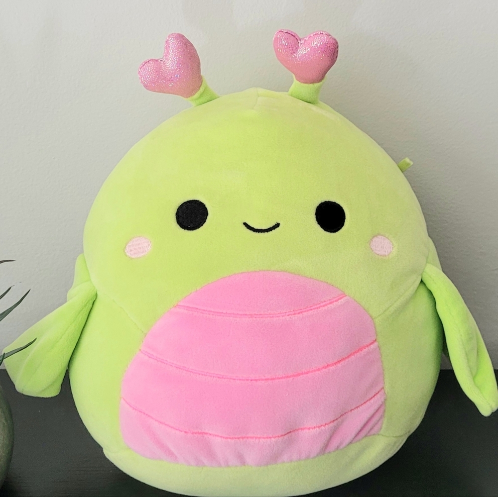 Squishmallow 8" Green And Pink Bug